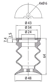 M002658 BSC 50 FL 2,5 BSC.20.050.4.00